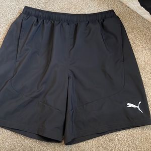 Black mens size small puma drycell shorts
